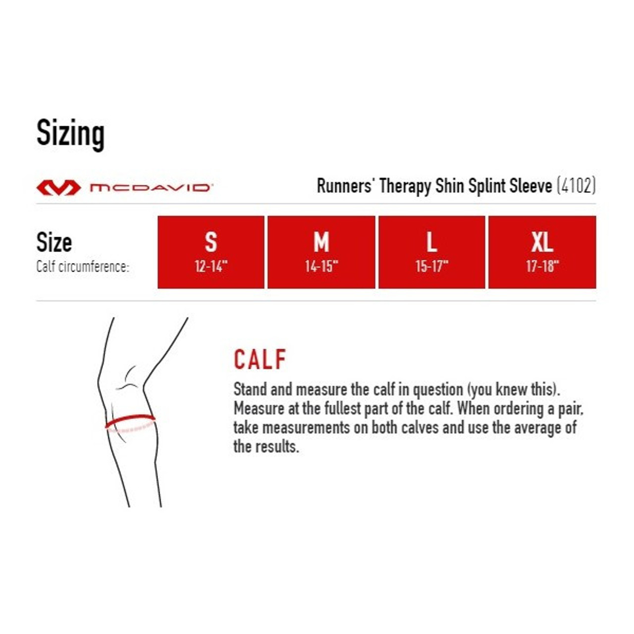McDavid Runners Therapy Shin Splint Sleeve DME-Direct