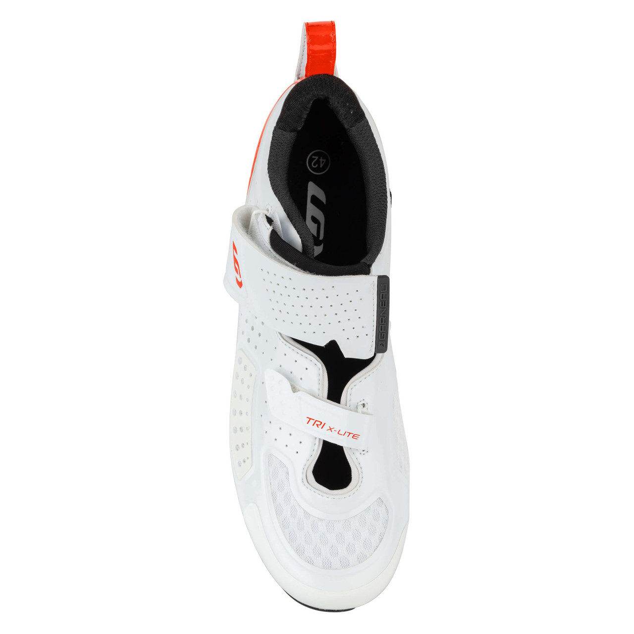 Louis Garneau Tri X-Lite II Triathlon Bike Shoe - 45.5 / GingerRed/White