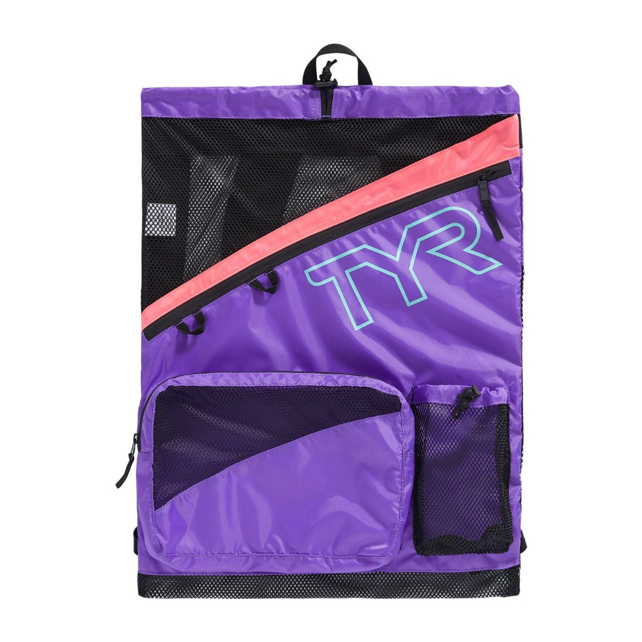 purple mesh backpack