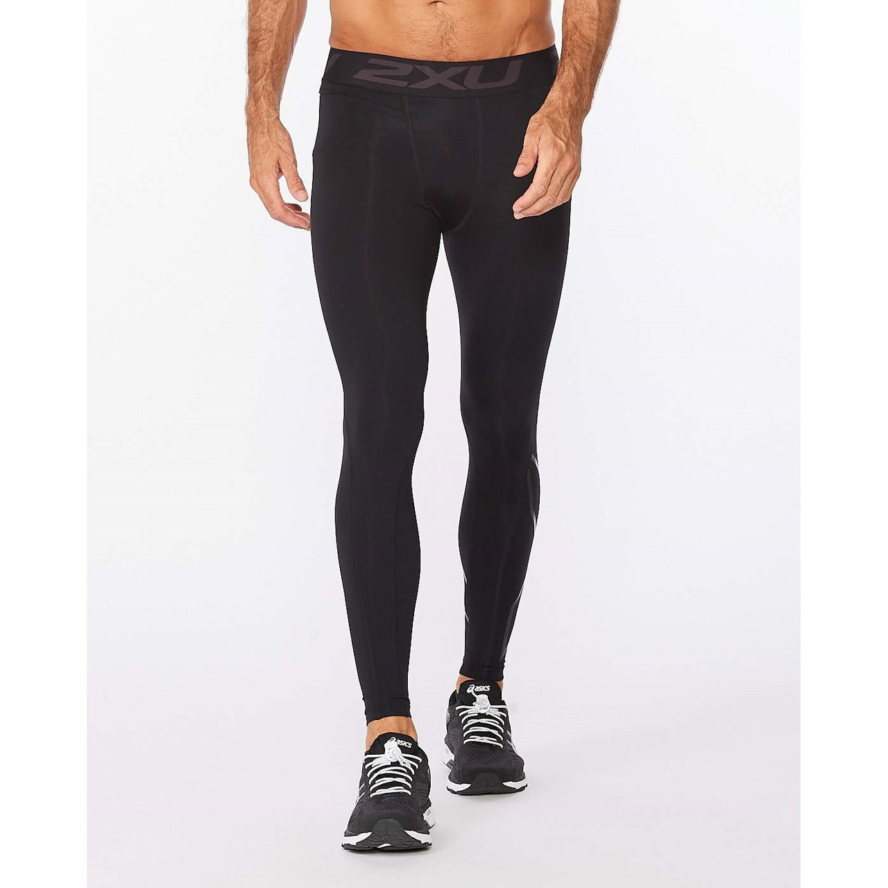 2XU Run Mid Rise Compression Tights Women's Small Black/Silver Reflect  WA5312b | eBay