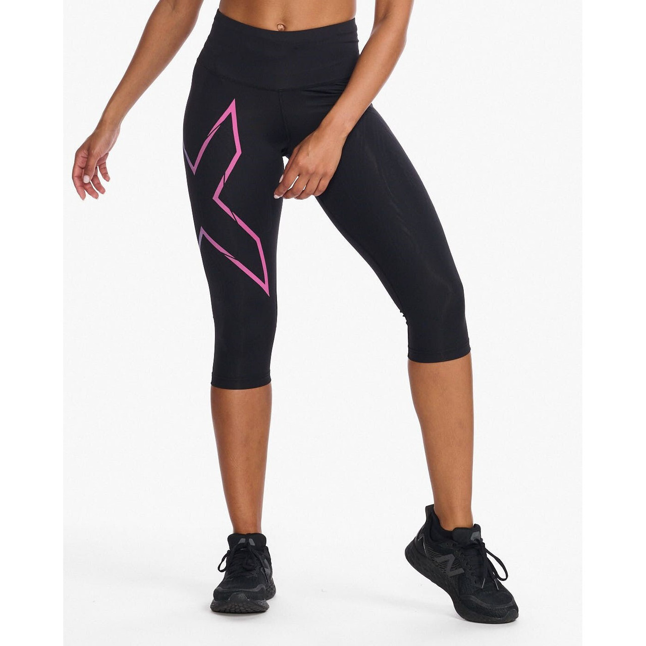 Womens 2XU Light Speed Mid-Rise Compression Full Length Tights
