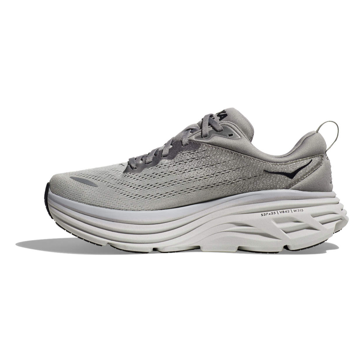 HOKA bondai8 wide グレー HOKA Men's Bondi 8 Wide Shoe