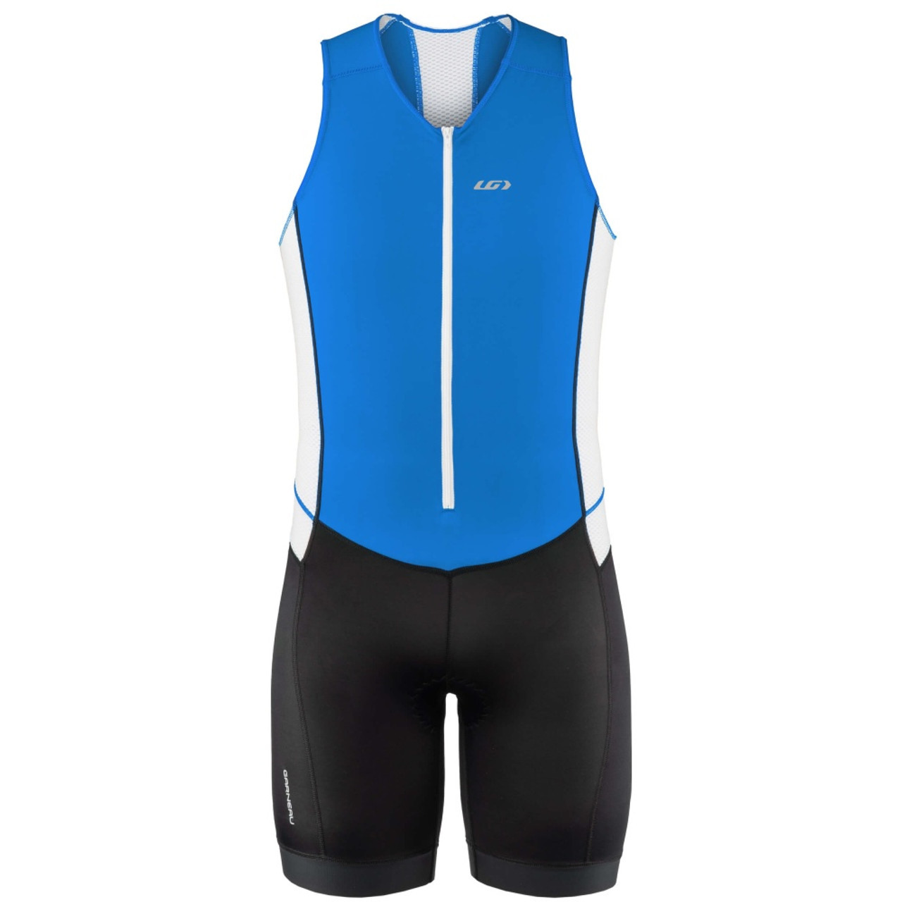 Maillot Cycliste Louis Garneau – Homme – Bleu – Taille L – Fermeture éclair Intégrale