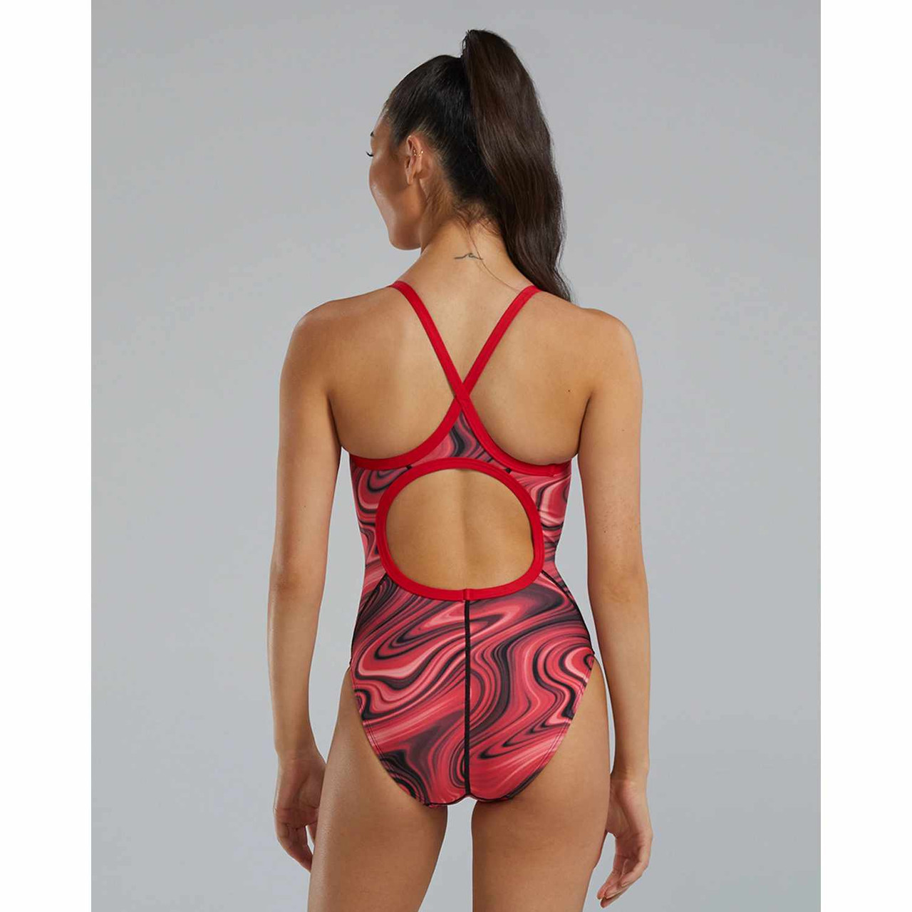 TYR Women's Axis Diamondfit Performance Swimsuit - UPF 50+ Sun Protection, Fully Lined