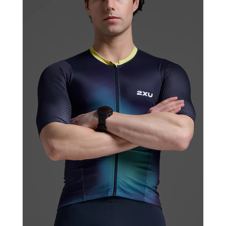 2XU Men's Aero Hex Sleeved Tri Top - 2026