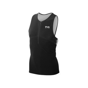 TYR Men's Carbon Tri Tank with Zipper