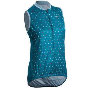 Sugoi Women's Evolution Zap Origami Print Sleeveless Bike Jersey Sugoi Women's Evolution Zap Origami Print Sleeveless Bike Jersey