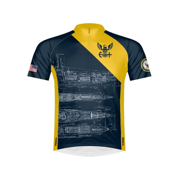 navy bike jersey