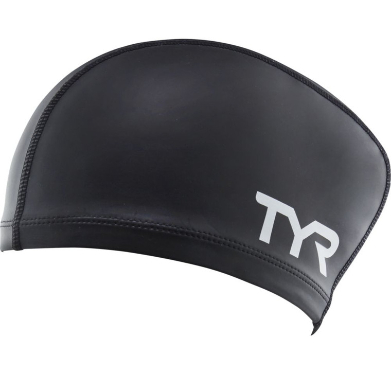 TYR Long Hair Silicone Comfort Swim Cap