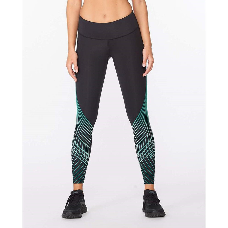 2XU Women's Motion Texture Mid-Rise Compression Tight