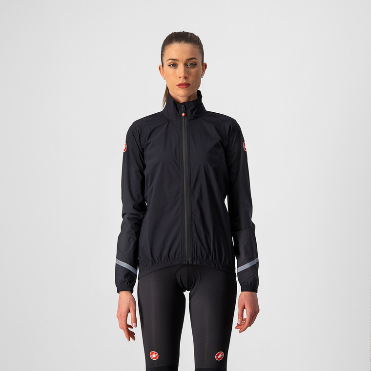 Castelli Women's Emergency 2 W Rain Jacket - Light Black