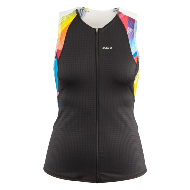 Louis Garneau Women's Relaxed Fit Vent Sleeveless Tri Top - Black