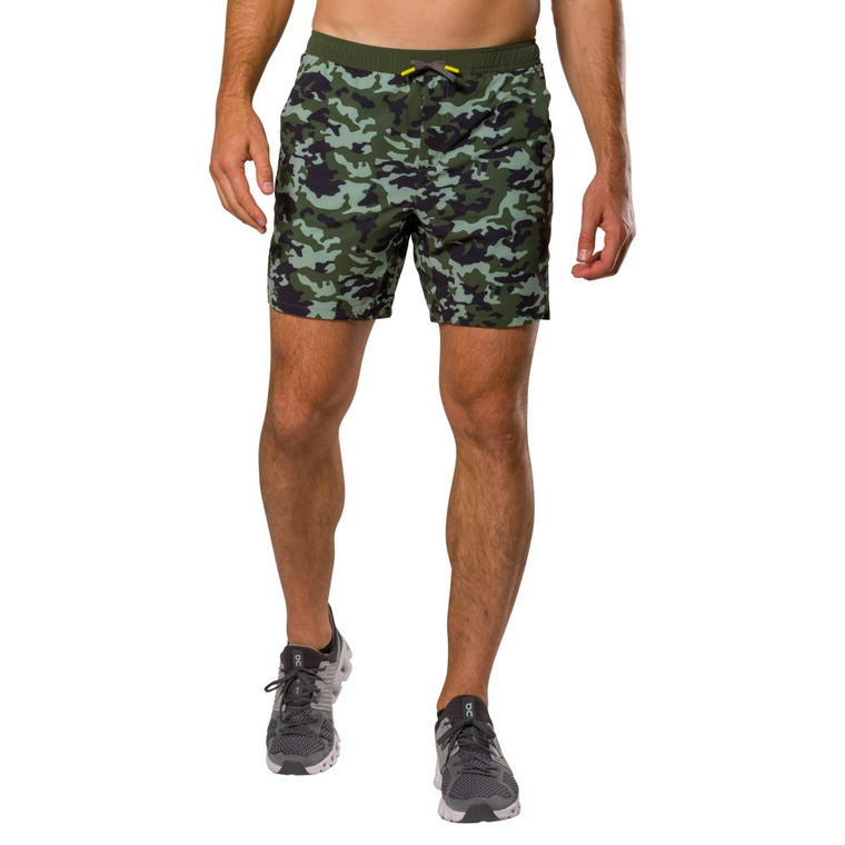 Nathan Men's Printed Essential 7" Run Shorts