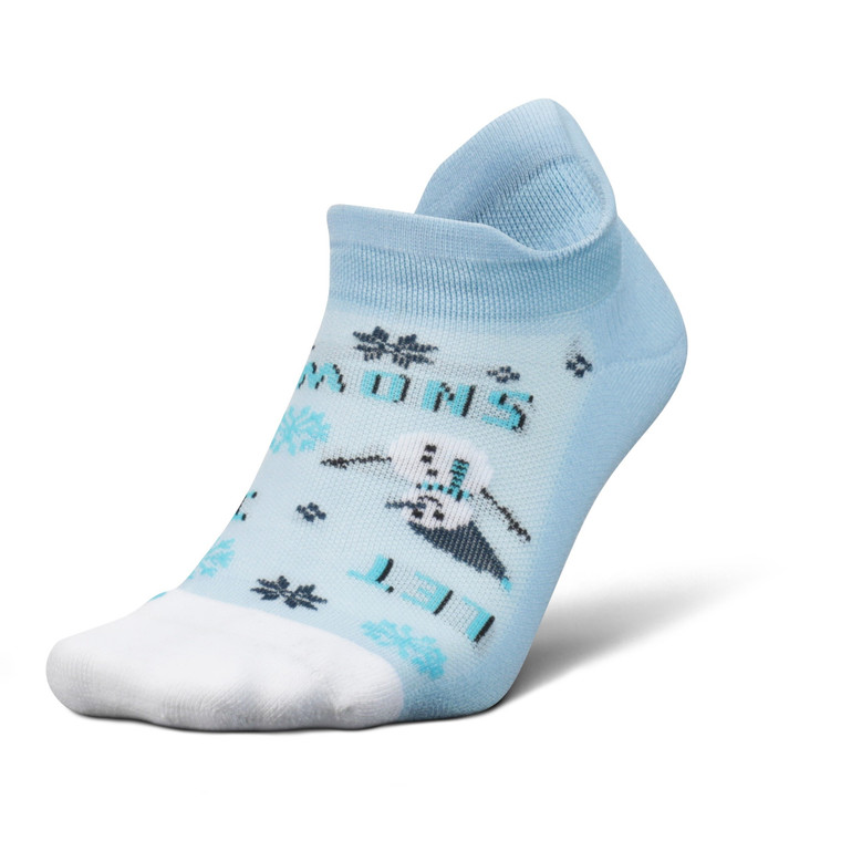 Feetures Elite Light Cushion No Show Tab Let it Snow Socks