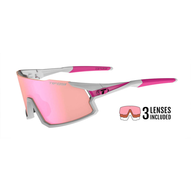 Race Pink Frame - Clarion Rose Lens - AC Red Lens - Clear Lens