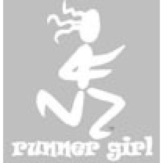 BaySix Runner Girl Clear Window Decal - 2019 price