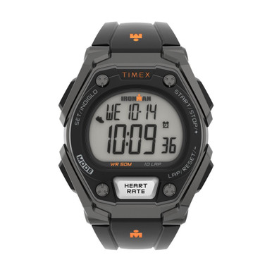 Timex Ironman Classic 10+ 43mm Resin Strap Heart Rate Watch