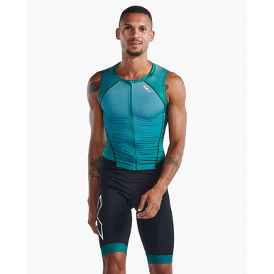 2xu comp tri suit-front zip  Mサイズ forestgreen__60397.1723731457.