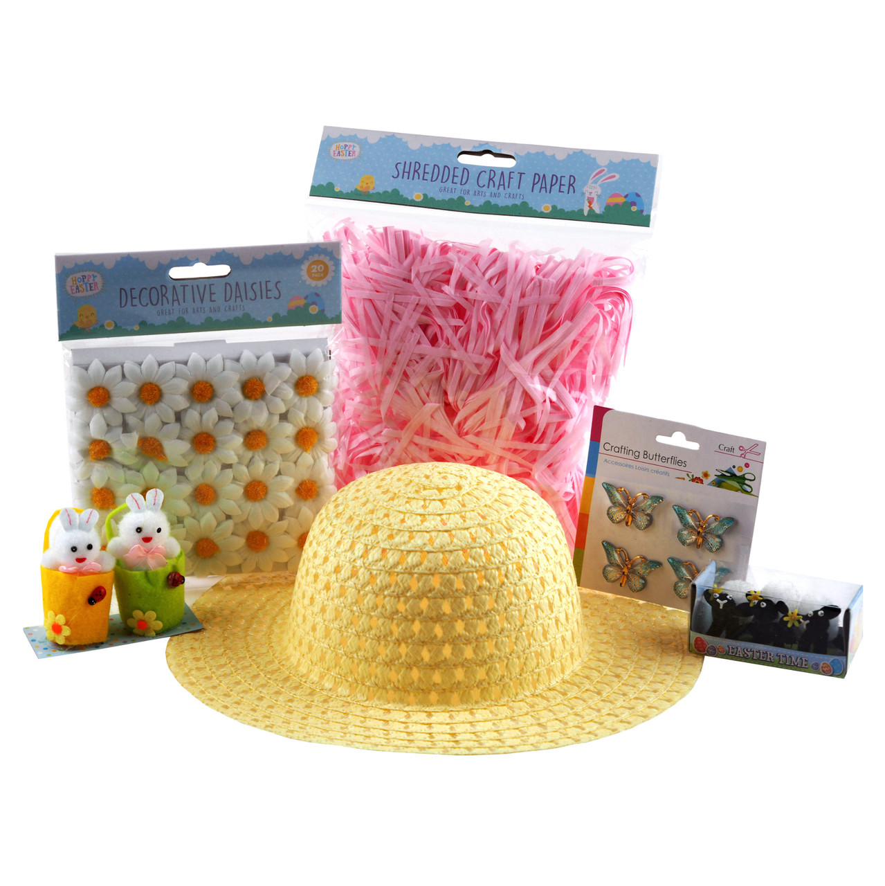 Girls Make Your Own Easter Bonnet Hat Complete Piece Making Kit - Main Image
