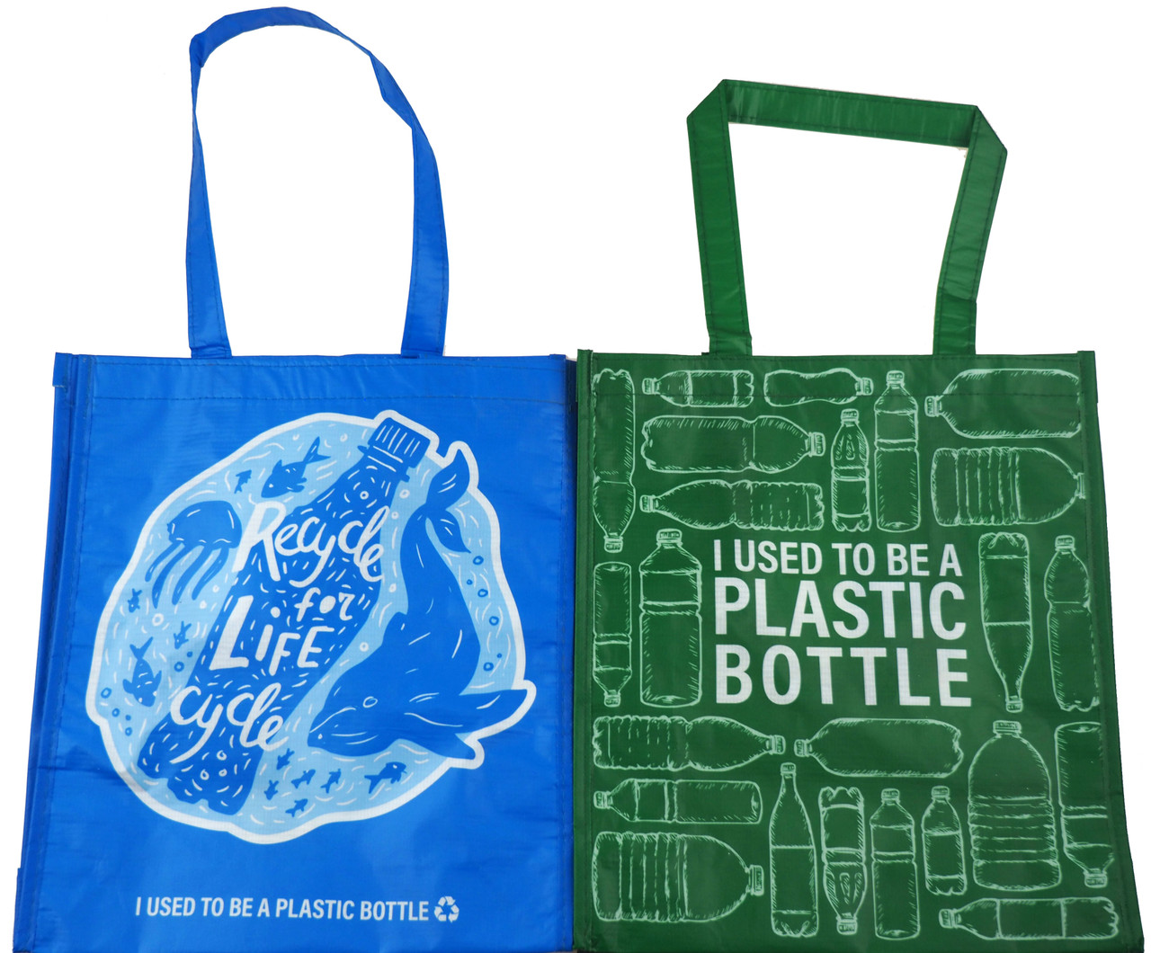 26 x 36 Blue Recycle Plastic Bags - SEMCO