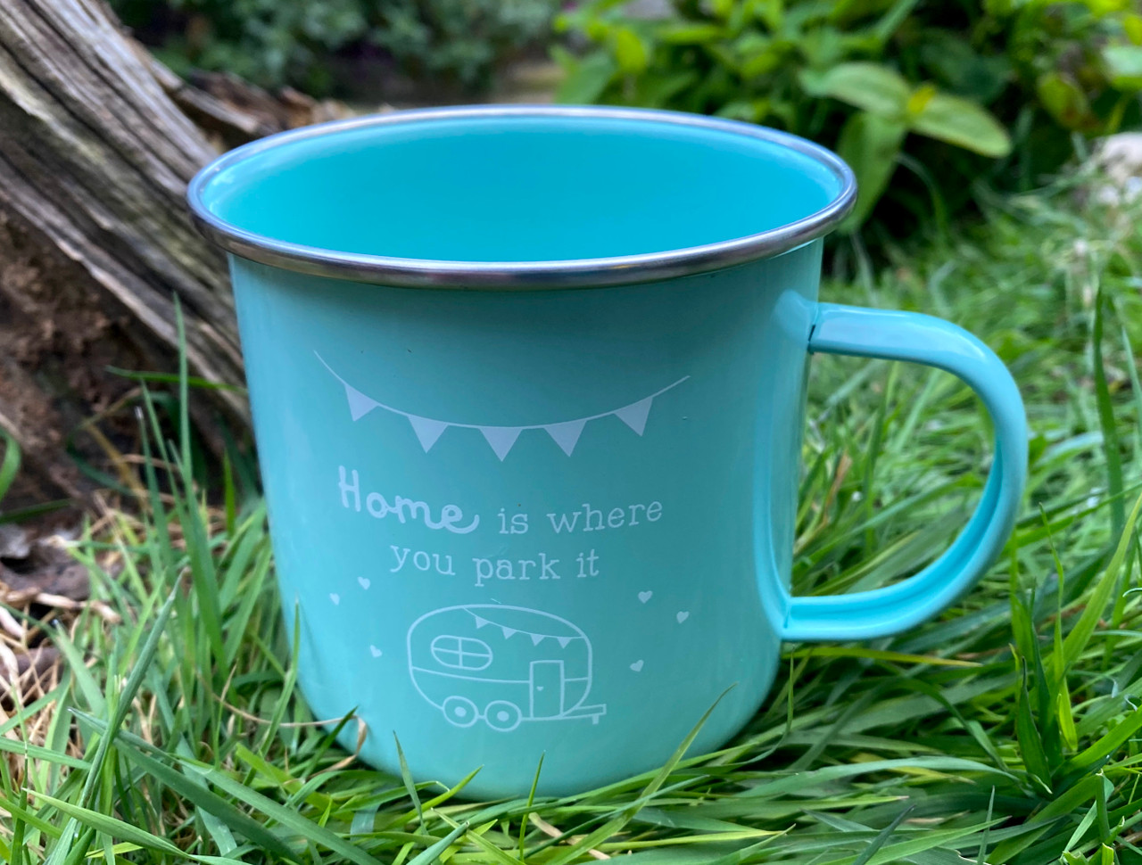 Tasse émail Camping Mountain Merchants – Parc National Olympique Washington, Neuve