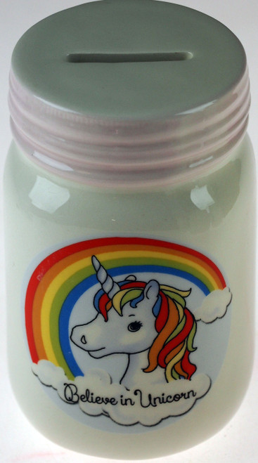 Unicorn Rainbow Ceramic Money Box / Coin Bank - Purple Unicorn Rainbow Ceramic Money Box / Coin Bank - Purple