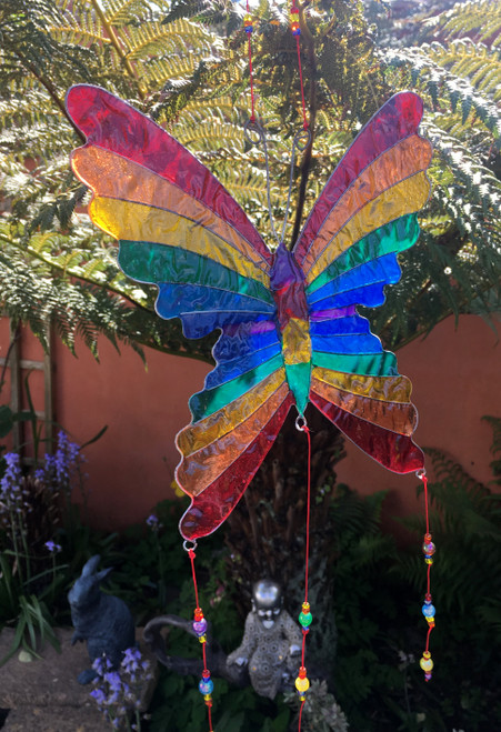 31cm Hanging Rainbow Sun Catcher Butterfly