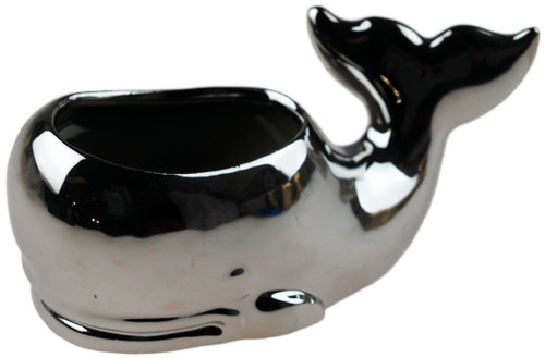 Silver Chrome Design Whale Nautical Bathroom Dish