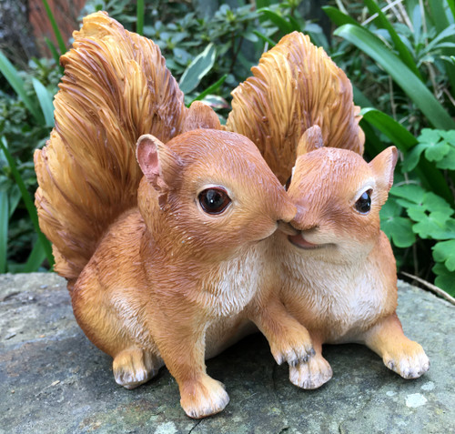 Garden Pals Squirrel Pair Cute Garden Ornament Figure