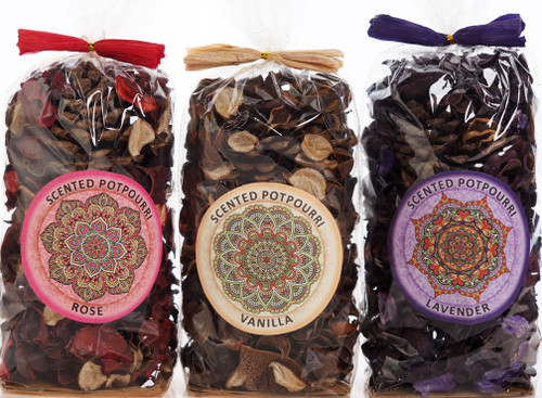 Set Of 3 Karma Pot Pourri Fragrance Bags - Vanilla Lavender Rose