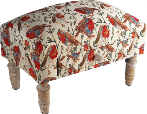 Robin Bird Design Foot Rest Stool