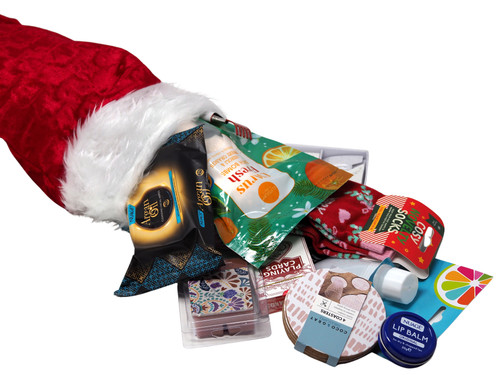 Ladies Pre Filled Christmas Stocking Stuffed With 10 Mystery Girly Gifts