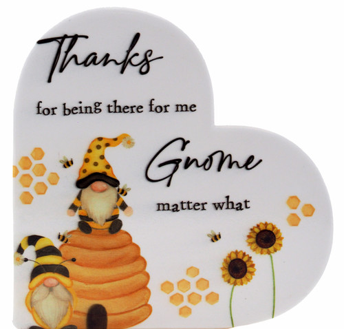 Gonk Gnome Free Standing Plaque "Thanks For Being There" Ornament Gonk Gnome Free Standing Plaque "Thanks For Being There" Ornament