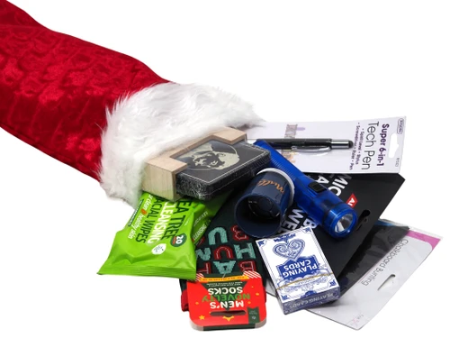 Men's Pre Filled Christmas Stocking Stuffed With 10 Men's Gifts