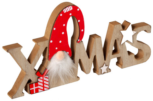 Gonk XMAS Christmas Free Standing Word Ornament Decoration Gonk XMAS Christmas Free Standing Word Ornament Decoration