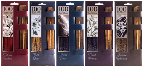 Incense Joss Sticks And Holders - 5 fragrances - 500 sticks - Bulk Buy Value