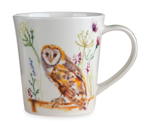 Barn Owl Watercolour Design White Ceramic China Mug Cup Barn Owl Watercolour Design White Ceramic China Mug Cup