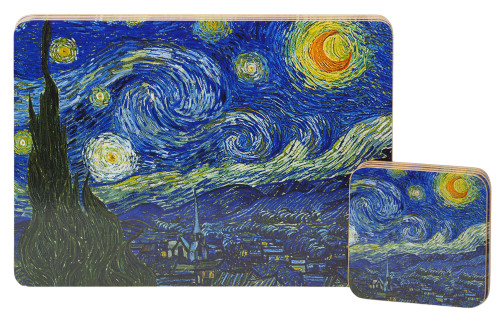 Hardback Placemats & Coasters - Van Gogh Design - Set of 4 Hardback Placemats & Coasters - Van Gogh Design - Set of 4