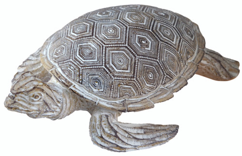 Turtle 21cm Wooden Ornament Decoration - Hexagonal Shell Pattern Turtle 21cm Wooden Ornament Decoration - Hexagonal Shell Pattern