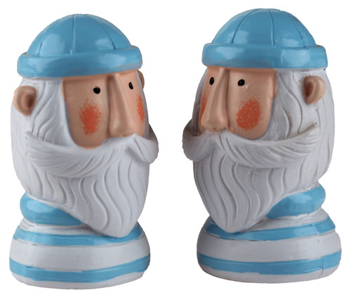 Novelty Fisherman Nautical Ornament Busts - Set of 2 Novelty Fisherman Nautical Ornament Busts - Set of 2
