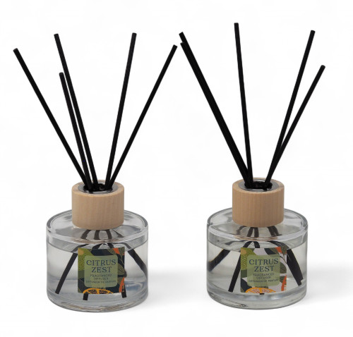 Citrus Lemon Orange Reed Diffusers 100ml - In Gift Box -  Set of 2