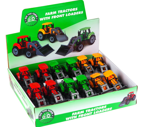 Toy Tractors In Display Box - Complete Set Of 12 - Bulk Buy Value Toy Tractors In Display Box - Complete Set Of 12 - Bulk Buy Value
