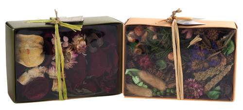 Pot Pourri in Gift Boxes - Floral Lavender / Lilac Fragrances - Set of 2 Pot Pourri in Gift Boxes - Floral Lavender / Lilac Fragrances - Set of 2