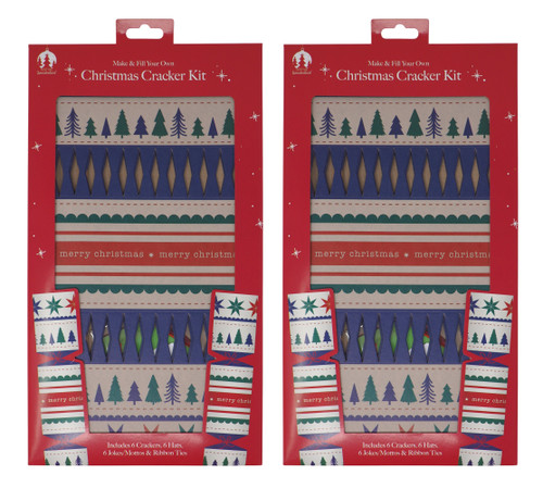 DIY Eco Christmas Crackers - Make Your Own Festive Craft - Nordic - Set of 12