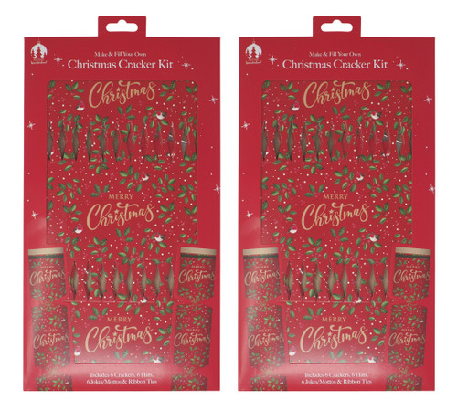 DIY Eco Christmas Crackers - Make Your Own Festive Craft - Robin - Set of 12
