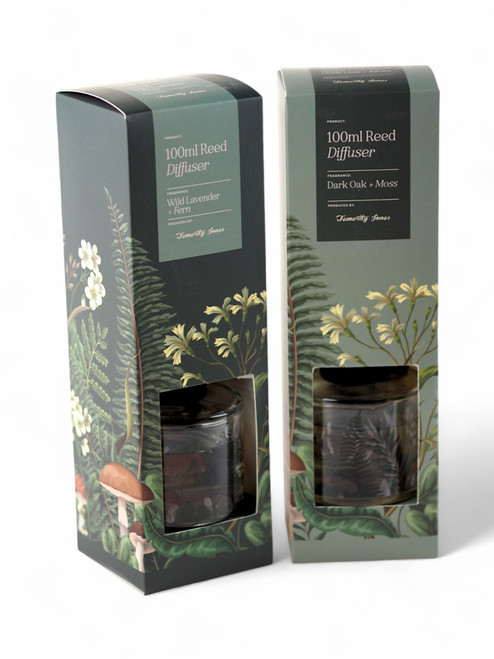 Reed Diffuser Set - Wild Lavender & Fern and Dark Oak & Moss - Set of 2