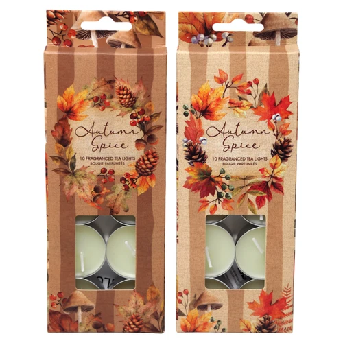 Autumn Spice Fragranced Tealights Candles - Set of 20