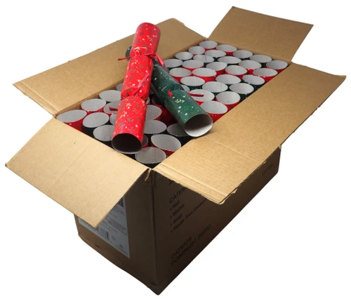 50 Christmas Catering Crackers - Red Green - Corporate Events / Restaurants