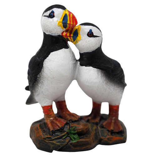 Puffin Couple Decorative Figurine Ornament 9cm