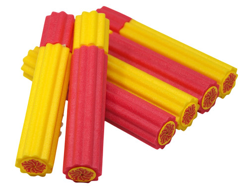 Foam Water Blasters for Kids Outdoor Summer Water Toy - Red & Yellow - Set of 6